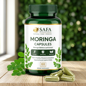 Capsules de Moringa, 60 unités, 600 mg par capsule, extrait de feuilles de Moringa Oleifera, complément alimentaire, soutien immunitaire - Product Image 1