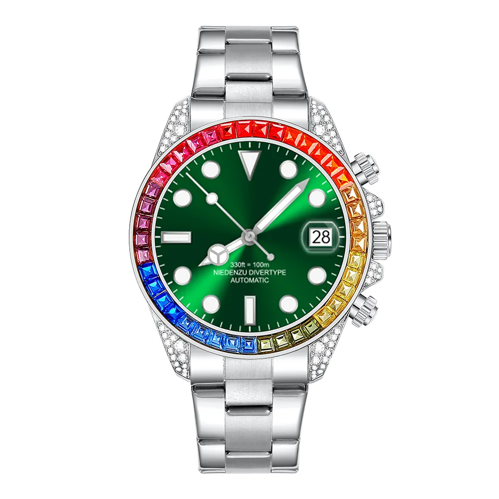 Fendior 2024 nuovo Smartwatch R1 Pro diamante Oem metallo in acciaio inossidabile cinturino personalizzato Logo privato IP68 R1Pro rotondo Smart Watch