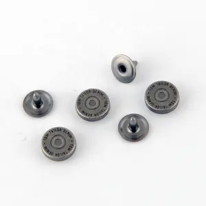 Kustom 10mm Tom penjahit Zinc Alloy Metal Rivet untuk Denim Jeans