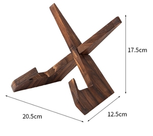 Wooden Display Stand Household Lazy Person's Recipe Shelf Book Reading Shelf Solid Wood <strong>Record</strong> <strong>Storage</strong> and Display Shelf - Product Image 3