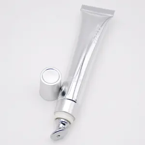 OEM Thin Plastic Cosmetic Packing Soft Eye Cream Eco-friendly Tube With Massage Applicator