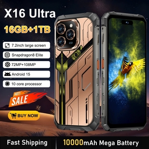 Téléphone portable robuste 5G NFC Gaming GSM X16 Ultra étanche 2026, Smartphone Android 15 NFC Gaming, Vente en gros, Processeur Octa-Core - Product Image 3