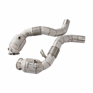 Collettore di Scarico per Auto ad Alte Prestazioni per BMW F85 X5M F86 X6M S63 4.4T, Tubi di Scarico Downpipe con Copertura Isolante Termica, Miglioramento della Potenza - Product Image 4