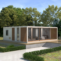 Kit de maison préfabriquée en acier à panneaux sandwich à faible coût, 2 à 3 étages, luxe, souterraine, en vente