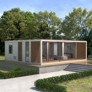 低成本扁平包装2-3层钢夹芯板豪华地下预制集装箱房屋套件销售 - Product Image 3