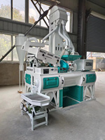 Moulin à Riz Combiné 4 en 1 de 1000 kg, Machine à Décortiquer le Riz, Mini Riziculture