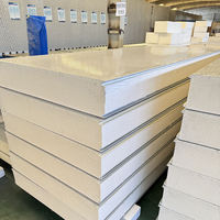 Panneau isolant en mousse rigide de polyuréthane PIR, panneau isolant mural extérieur en métal PUR, panneau sandwich PU, chambre froide commerciale, congélateur