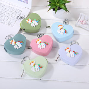 Monedero de Silicona con Forma de Corazón de Dibujos Animados, Personalizado, para Niñas Escolares, Estilo Kawaii, Mini Monedero de Goma con Cremallera y Correa - Product Image 1