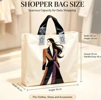 Sacs de courses en plastique à bas prix, vente en gros, sacs de courses en plastique personnalisés avec impression de marque