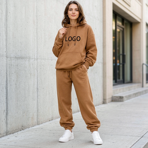 Conjunto deportivo informal de dos piezas para mujer LEDUO, ropa deportiva, pantalones de chándal y sudadera con capucha, conjunto de loungewear. - Product Image 3
