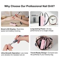 Kit de manucure professionnel électrique personnalisé pour ongles, élimination rapide en 30 secondes pour ongles en acrylique, rechargeable, 45000 tr/min, lime à ongles électrique