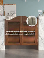 Charnières en acier de style américain à ressort 201 et 304, charnières pliantes standard pour porte de chambre résidentielle avec bord arrondi