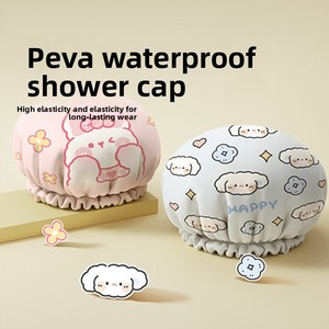 Bonnet de douche jetable doux et imperméable pour femme, double couche épaisse, résistant à l'humidité et aux vapeurs d'huile, pour usage domestique - Product Image 5