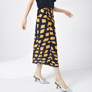 Jupe ample Miyake, coupe A, nouvelle conception, taille naturelle, décontractée, 2 pièces, grande taille, plissée, été, respirante, écologique, pour femmes - Product Image 2