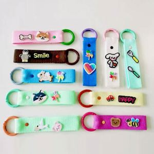 Autocollant de nom couleur bonbon, Patch animal brodé mignon, Serpent, Porte-clés du Nouvel An, Sac en tissu, Ruban, Porte-clés - Product Image 5