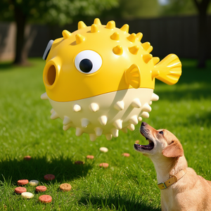 Juguete Interactivo para Perros PuppyPlay, de Goma, Resistente al Agua y a las Mordidas, Diseño de Pez Puffer de Dibujos Animados, para Accesorios de Juego para Mascotas, en Bolsa - Product Image 2