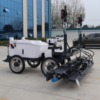 Vente chaude Pompe de construction à 4 roues Nivellement laser Fabricant réel Direct avec noyau Moteur Mortier Chape Machines à béton