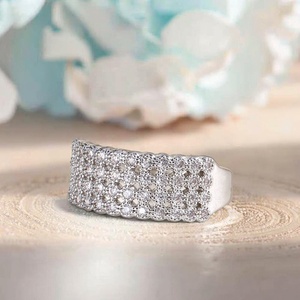 Anello di Fidanzamento con Corona di Diamanti da 12 <span class=keywords><strong>Carati</strong></span> in <span class=keywords><strong>Oro</strong></span> 18k con Zirconi Cubici - Product Image 3