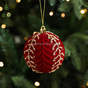 Xmas Tree Bulbs Tree Velvet <strong>Christmas</strong> Balls <strong>Bulk</strong> Flocked <strong>Christmas</strong> Tree Ball <strong>Ornaments</strong> Velvet <strong>Christmas</strong> Ball <strong>Ornaments</strong> - Product Image 4