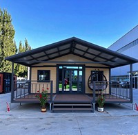 Villa Prefab Mewah 40ft 20ft 2 3 4 Kamar Tidur Rumah Kontainer Lipat Ekspansiabel Portabel Rumah Mungil Mobile