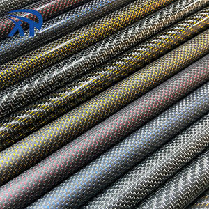 Tubo de Fibra de Carbono Redondo Ligero y Colorido Personalizado para Brazos de Drones y Estructuras de Control Remoto - Product Image 3