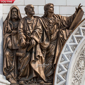 <span class=keywords><strong>Escultura</strong></span> <span class=keywords><strong>de</strong></span> Metal <span class=keywords><strong>de</strong></span> bronce para pared exterior, <span class=keywords><strong>escultura</strong></span> en <span class=keywords><strong>relieve</strong></span> para Iglesia - Product Image 4