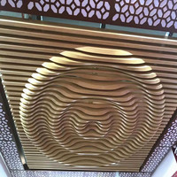 Revêtement mural en panneaux d'aluminium solides décoratifs pour extérieur, plafond suspendu, revêtement en poudre, couleur et forme personnalisées pour les bâtiments