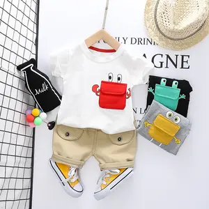 2 Pcs Baby Kids Boy's Summer Clothing Sets Cotton T-shirt + Shorts for Infant Girls' Clothes Children Clothing