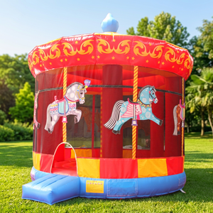 Castillo Inflable Winsun Carousel, Trampolín de Diversión, Material de PVC, Sin Plomo, Resistente al Fuego - Product Image 1