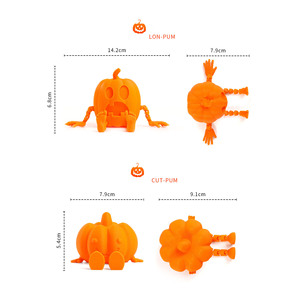 Figura Decorativa de Hombre Calabaza Impresa en 3D, Adorno Creativo para Halloween, Decoración de Escritorio, Regalo Festivo - Product Image 3