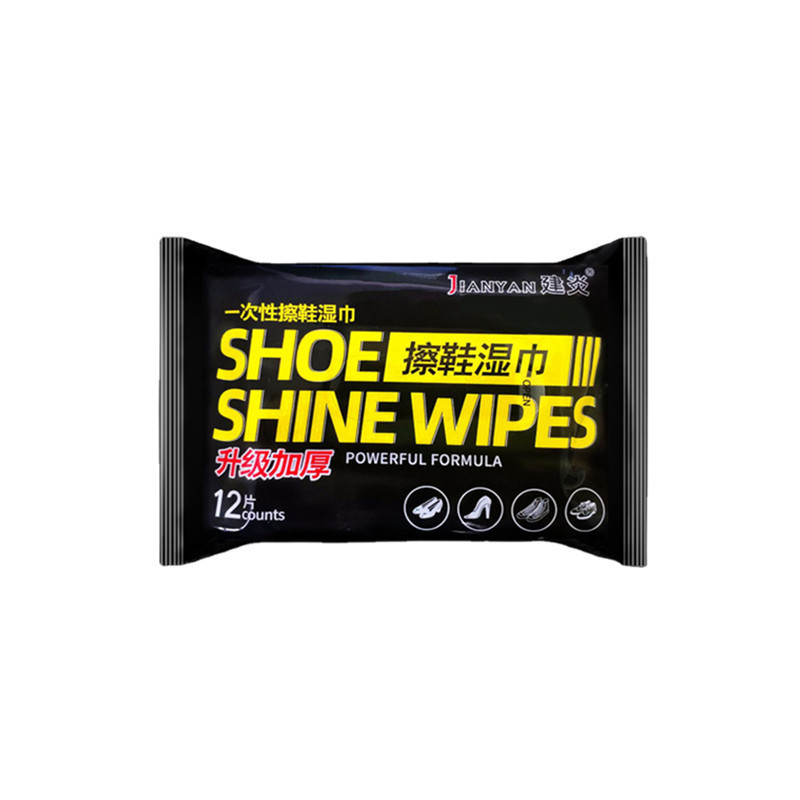 Paquet de 12 lingettes nettoyantes pour chaussures