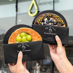 Food Grade Double Opening Paper Pastry Box for Bakery Cake Muffin Donut Cookie Dessert and <b>Sweet</b> <b>Packaging</b> Solution - Product Image 2
