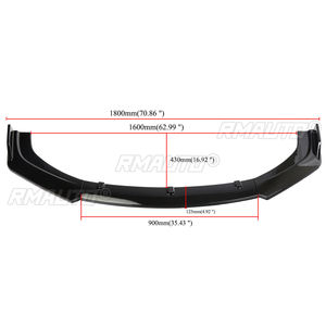 For BMW 3 Series F30 F35 2016-2019 Base Sedan Front Spoiler Bumper Lip Fashion Style Glossy Black Car Lower <b>Splitter</b> Blade - Product Image 6