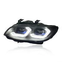 Phare avant SJC Auto Part pour BMW Série 3 E93 2010-2013 LCI, double DRL LED jaune/blanc