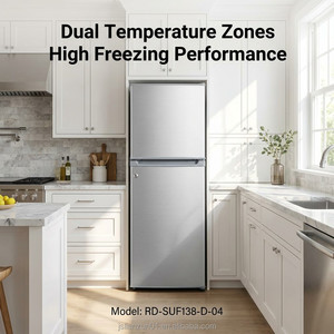 Refrigerador Solar de Doble Puerta Z 138L, 12V 24V, Refrigeración y Conservación de Doble Propósito con Generación de Energía Fotovoltaica, Corriente Directa - Product Image 4