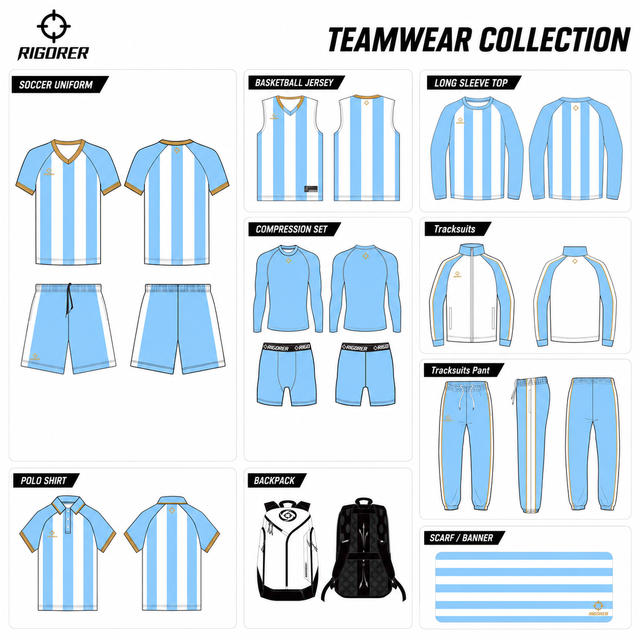 Rigorer 2026 New Design Soccer Team Uniforms Anti-Bacterial Soccer Uniforms Sets Custom High Quality Football Jersey