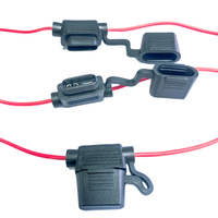 Porte-fusible en ligne 16AWG, prise de fusible à lame automobile avec mini-fusible standard pour faisceau de câblage de voiture, étanche