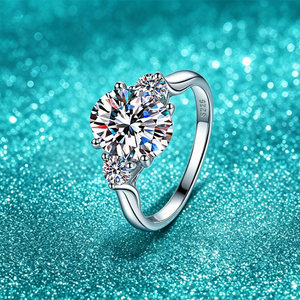Anillo <span class=keywords><strong>de</strong></span> compromiso <span class=keywords><strong>de</strong></span> plata <span class=keywords><strong>de</strong></span> ley S925 con moissanita <span class=keywords><strong>de</strong></span> 3 quilates, corte ovalado, color D, VVS1, certificado GRA, venta al por mayor <span class=keywords><strong>de</strong></span> fábrica para mujer - Product Image 2