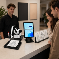 Robot de dessin DexArm pour service à valeur ajoutée en studio photo, artiste robotique dessinant des portraits en ligne à partir de photos numériques
