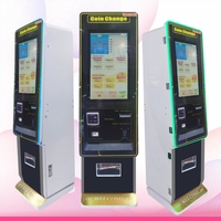 Comptoir de réception d'espèces en acier inoxydable en libre-service avec garantie d'un an, fonction SDK, bornes de libre-service personnalisables