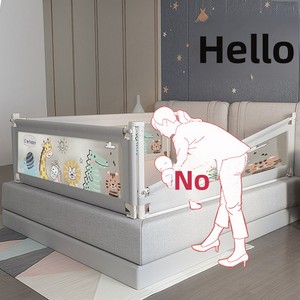 Sponda per <span class=keywords><strong>Letto</strong></span> Bambini con Altezza Regolabile e Protezione Anticaduta per Culla, Vendita Diretta dalla Fabbrica, Disponibile all'Ingrosso - Product Image 2