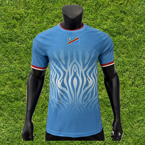 Maillot de football DR Congo 2026 domicile, extérieur, troisième couleur, 3 couleurs, séchage rapide, polyester, vente en gros, tenue de supporter/joueur Coupe d'Afrique - Product Image 2