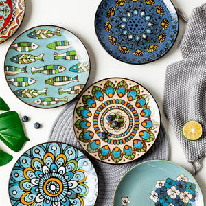 Assiettes <span class=keywords><strong>en</strong></span> <span class=keywords><strong>porcelaine</strong></span> céramique écologiques de luxe, ensemble créatif pour la maison et l'hôtel, <span class=keywords><strong>service</strong></span> de <span class=keywords><strong>petit</strong></span>-déjeuner classique de style europé<span class=keywords><strong>en</strong></span> - Product Image 3