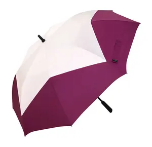 62 Inch Extra Grote Golf Paraplu, Automatische Open Regen Paraplu Met Winddicht Waterbestendig Dubbele Luifel