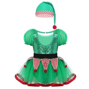 Disfraz de Hada Elfa para Niñas, Disfraz de TV y Películas, Tutú de Malla con Lentejuelas, Vestido de Navidad - Product Image 2