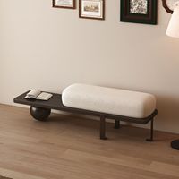 Banco de Metal Minimalista de Estilo Francés para el Salón, Banco Largo para Cambiar Zapatos, Taburete Bajo, Muebles para el Salón