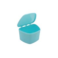 Boîte de rangement invisible en plastique coloré pour aligneurs dentaires, prothèses dentaires, appareils orthodontiques, boîte de rangement pour appareils dentaires