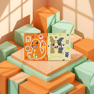 Korean Anime pokemon DIY Diamond Painting Sticker Kit 2 Sheets Charmander Morpeko 5D Rhinestone Cubic Deco Decoration - Product Image 2