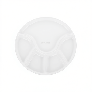 Fondueteller Anneli Round <b>Plastic</b> <b>Serving</b> <b>Tray</b> For Fondue Set 6 Pack - Product Image 2