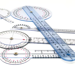 Plastik malzeme tıbbi teşhis Spinal açı parmak hareket aralığı tıbbi açı ölçüm cetveli Set - Product Image 2